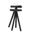 Picture of BOW CLIPS BLACK WITH TAILS 5.5CM 2 PACK